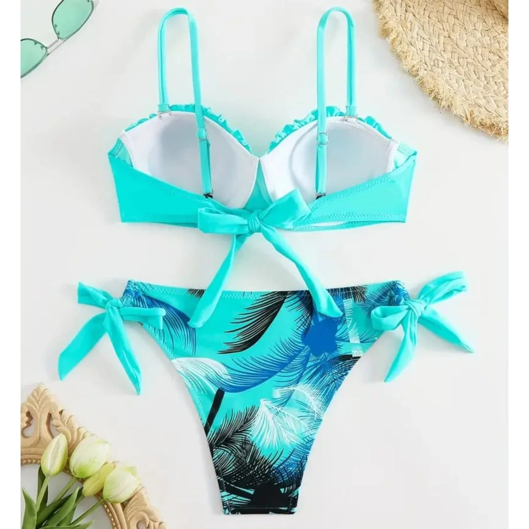 Bikini Swimsuit Solid Colour Premium Quality Bikini Set-5140